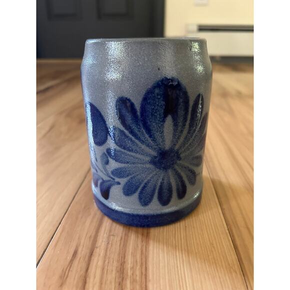 West Germany- stoneware mug- ceramic, blue colors, height approx. 5.25" - Picture 4 of 8